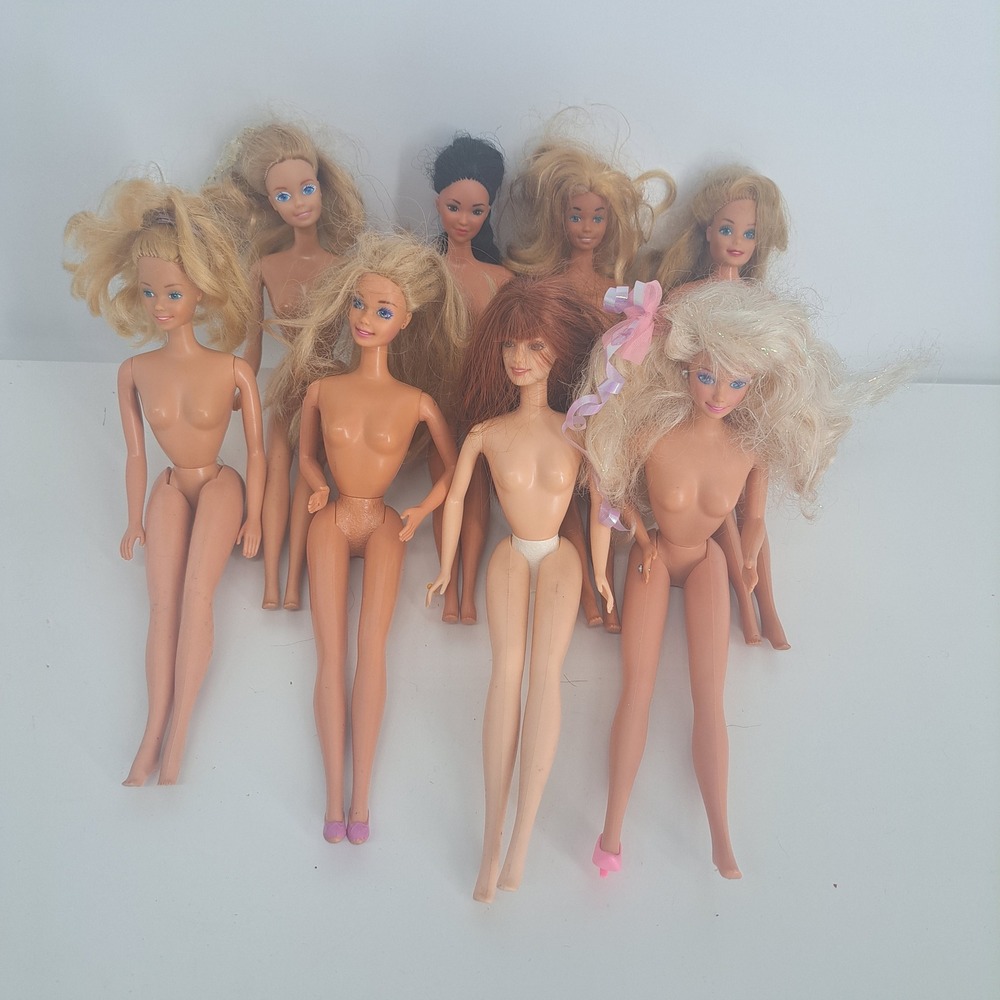 VTG 1966 Mattel Barbie Twist and Turn Lot 8 Nude Body Malaysia Indonesia Retro